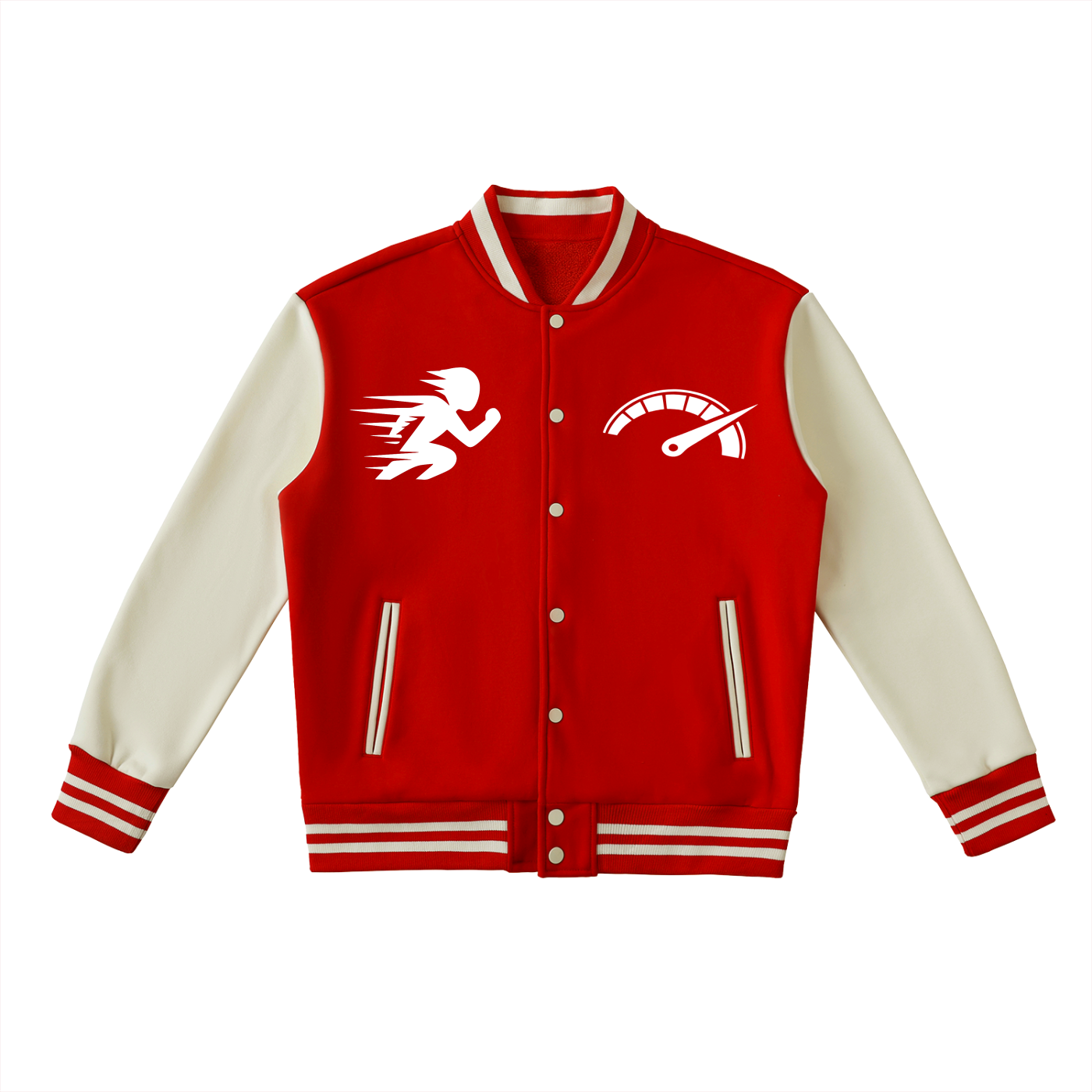 AToA Two-Tone Fleeced Varsity Jacket