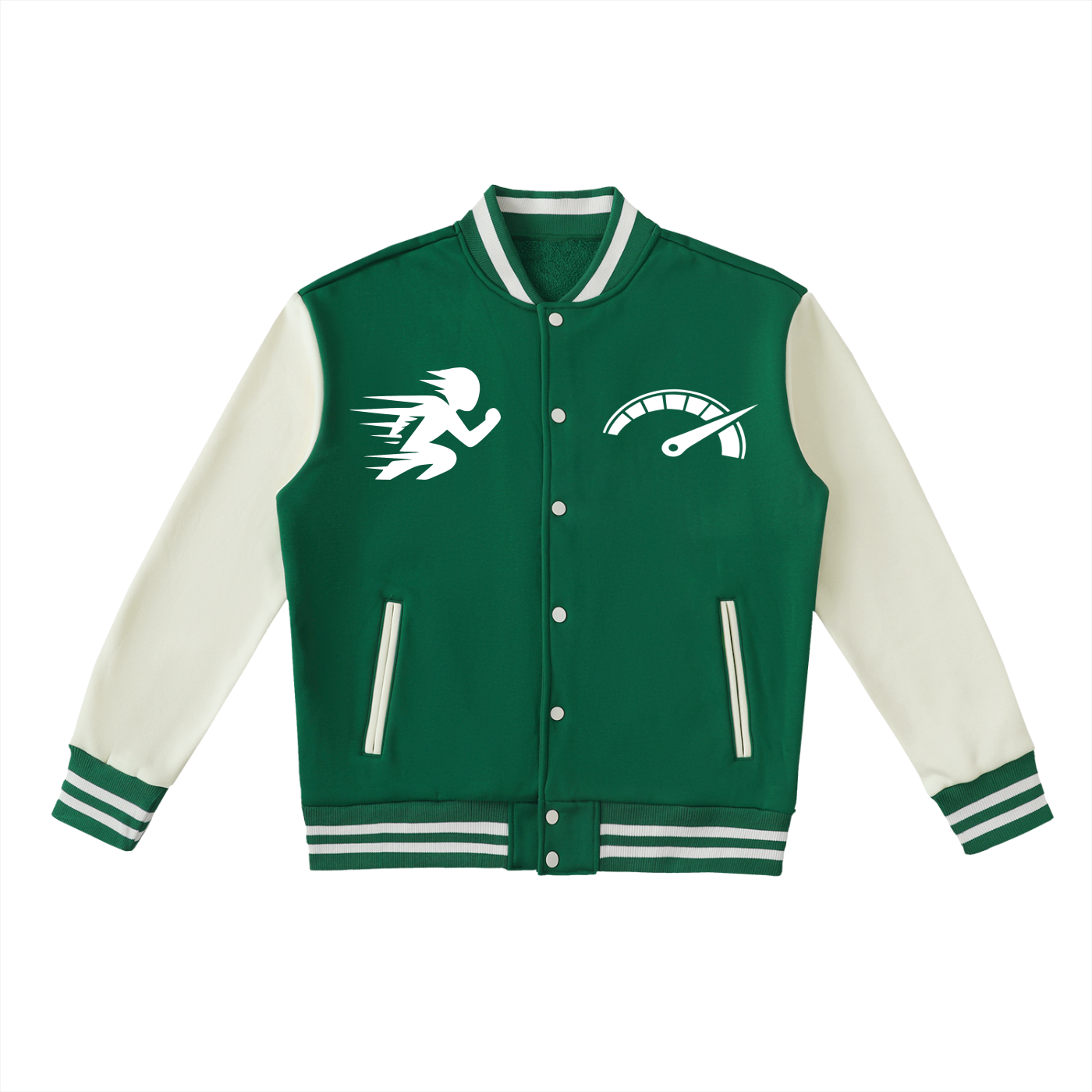 AToA Two-Tone Fleeced Varsity Jacket